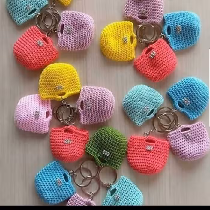 جاکلیدی ساک دستی
دستباف ناری🧶