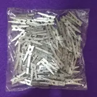 گیره چوبی نقره ای 1 بسته 100 عددی