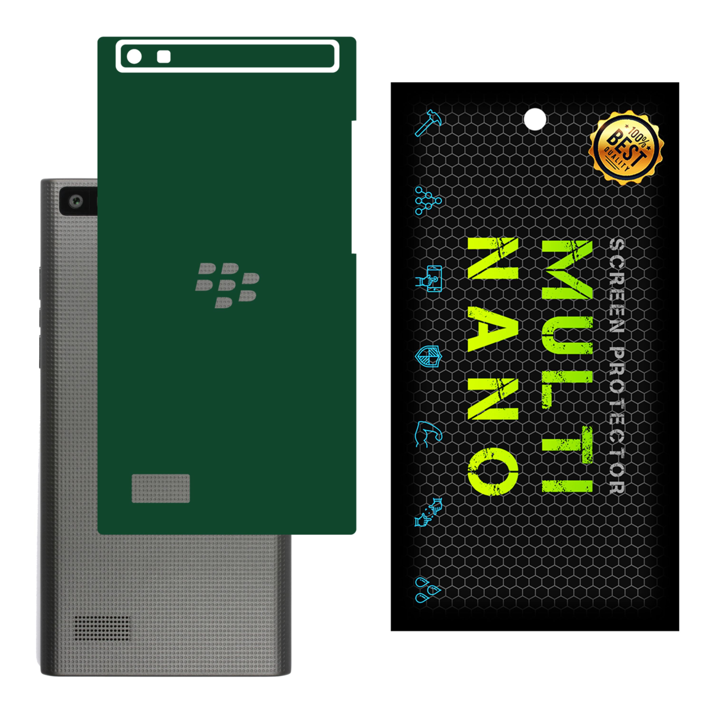 برچسب پوششی MultiNano مدل X-F1M-Green برای پشت موبایل بلک بری Leap