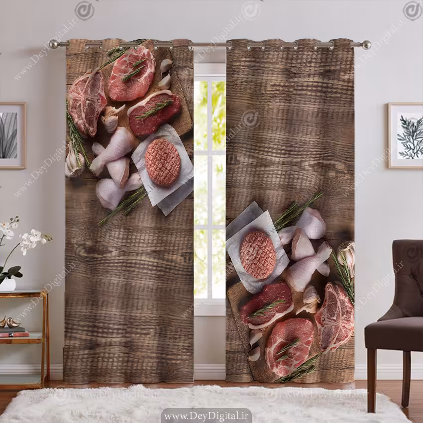 پرده تصویری طرح هایپر گوشت و پروتئینی PK-6078