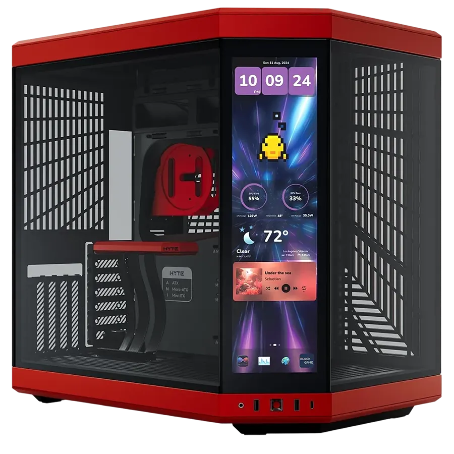 کیس گیمینگ هایت HYTE Y70 TOUCH INFINITE BLACK CHERRY | فروشگاه تکاف