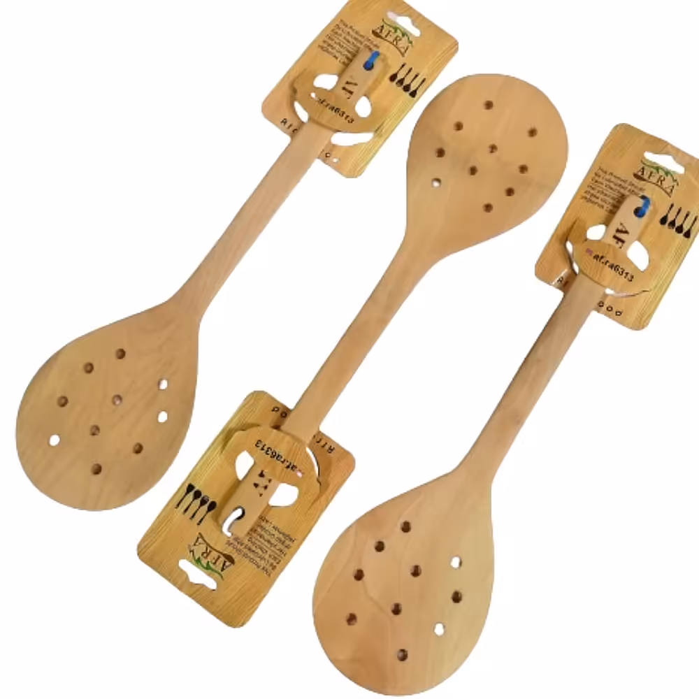 کفگیر چوبی گرد 