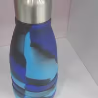 قمقمه سیلکونی درب فلزی