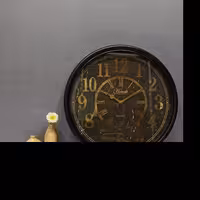 ساعت دیواری گرد  مشکی رنگ هانست  محصول کوارتز سایز 60  طراحی زیبا و شیک 