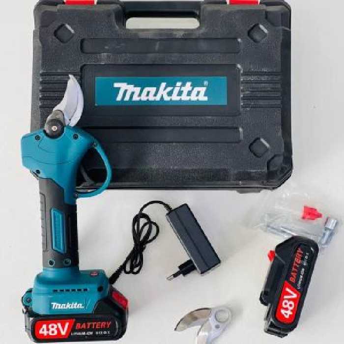 قیچی شارژی 48 ولت ماکیتا همراه با تیغ اضافه و دو باتری