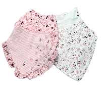 پیشبند دستمال گردنی نوزادی دو رو نخ پنبه bi baby