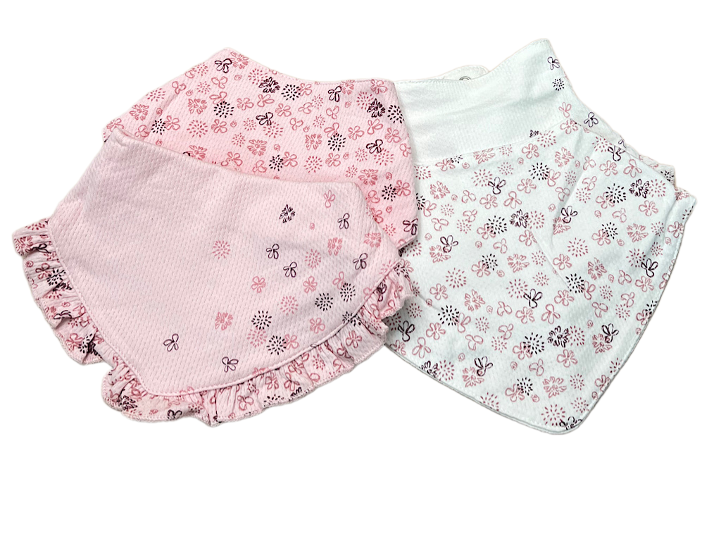 پیشبند دستمال گردنی نوزادی دو رو نخ پنبه bi baby