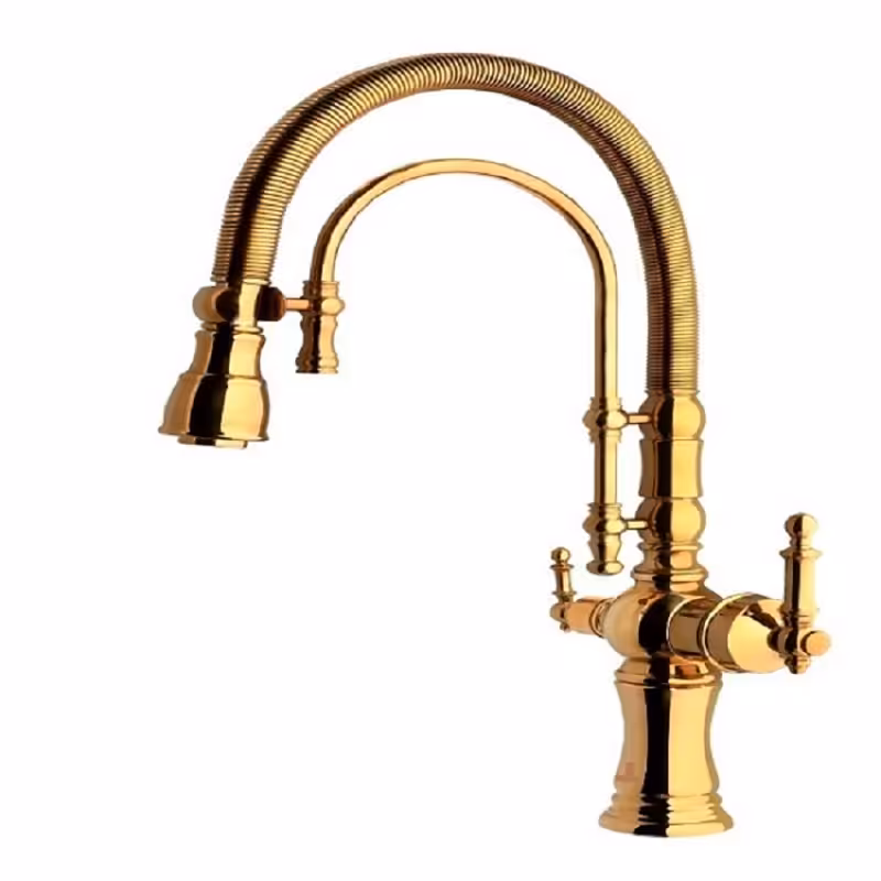 شیر آشپزخانه دو منظوره فاخته مدل آپادانا طلا 