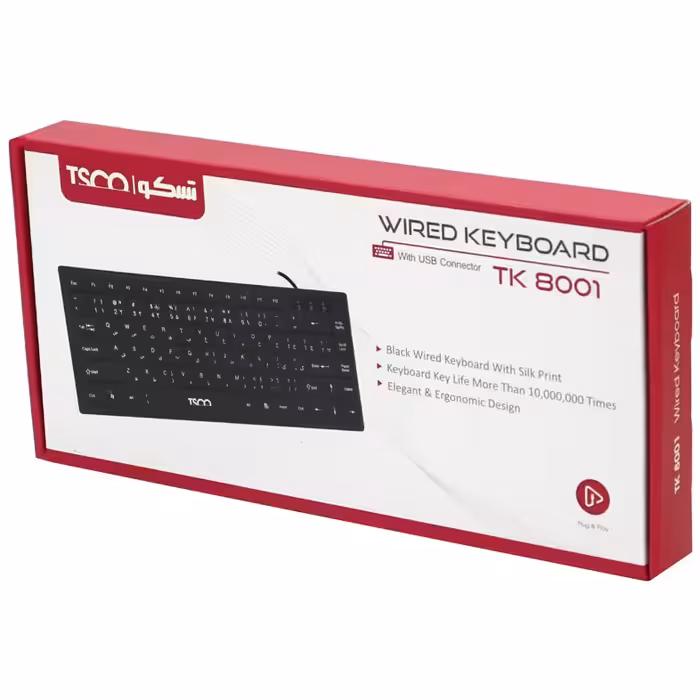 مینی کیبرد تسکو مدل TK 8001 با حروف فارسی
