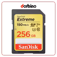 کارت حافظه SanDisk 256GB Extreme SDXC UHS-I U3 150MB/s Memory Card - فروشگاه دوربین دوربینو