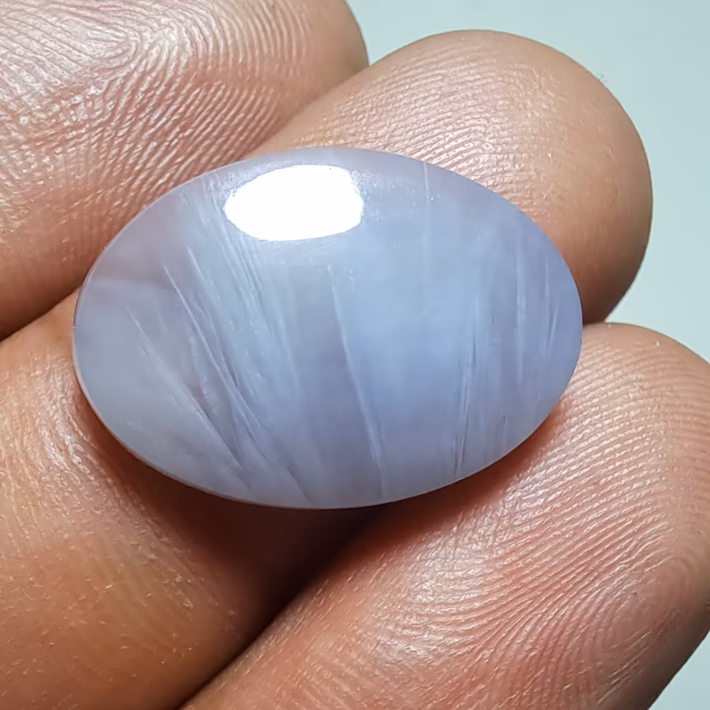 سنگ عقیق رتایل دار آبی