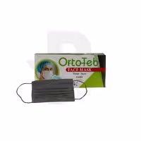 ماسک سه لایه مشکی ارتو طب