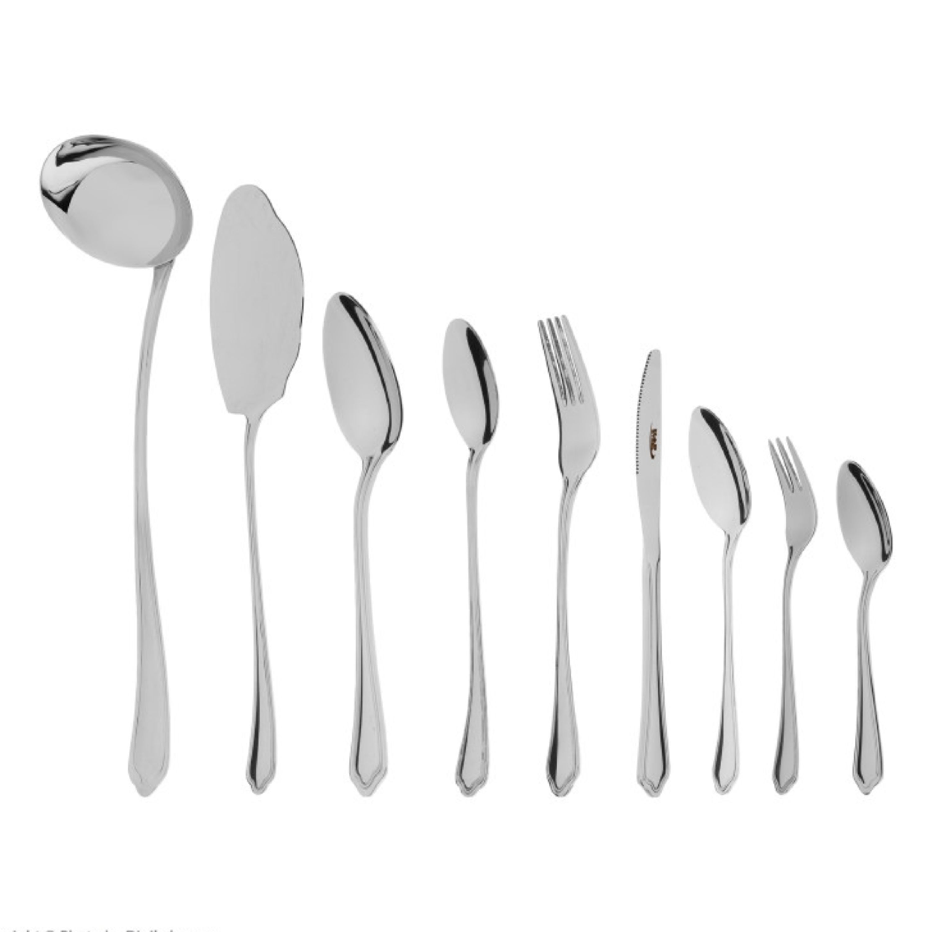 سرویس قاشق و چنگال 57 پارچه ناب استیل مدل Venice