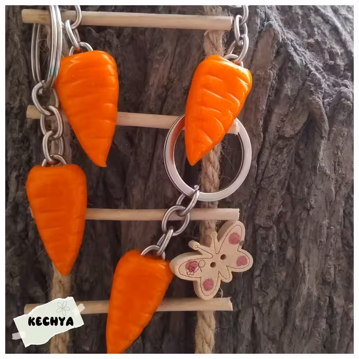 جاکلیدی هویج قابل شست و شو و براق