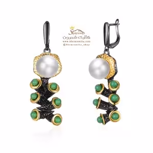 گوشواره غنچه گل و مروارید EAR580B0