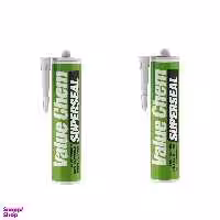 چسب سیلیکون غفاری مدل آنتی باکتریال ولیوکم وزن 300 گرم بسته 2 عددی