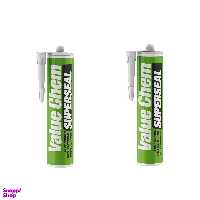 چسب سیلیکون غفاری مدل آنتی باکتریال ولیوکم وزن 300 گرم بسته 2 عددی