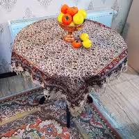 سفره قلمکار سنتی طرح بادامی