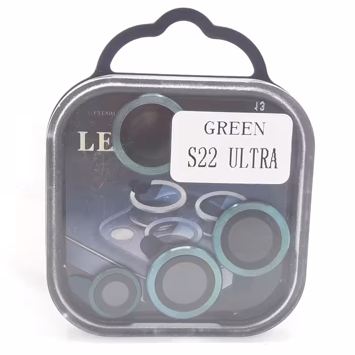 محافظ لنز دوربین فلزی رینگی سامسونگs22اولترا رنگ سبز