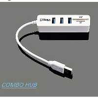 هاب و رم ریدر 5 پورت کمبو جنیون مدل 480Mbps مشکی