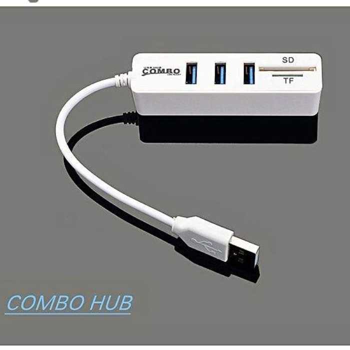 هاب و رم ریدر 5 پورت کمبو جنیون مدل 480Mbps مشکی