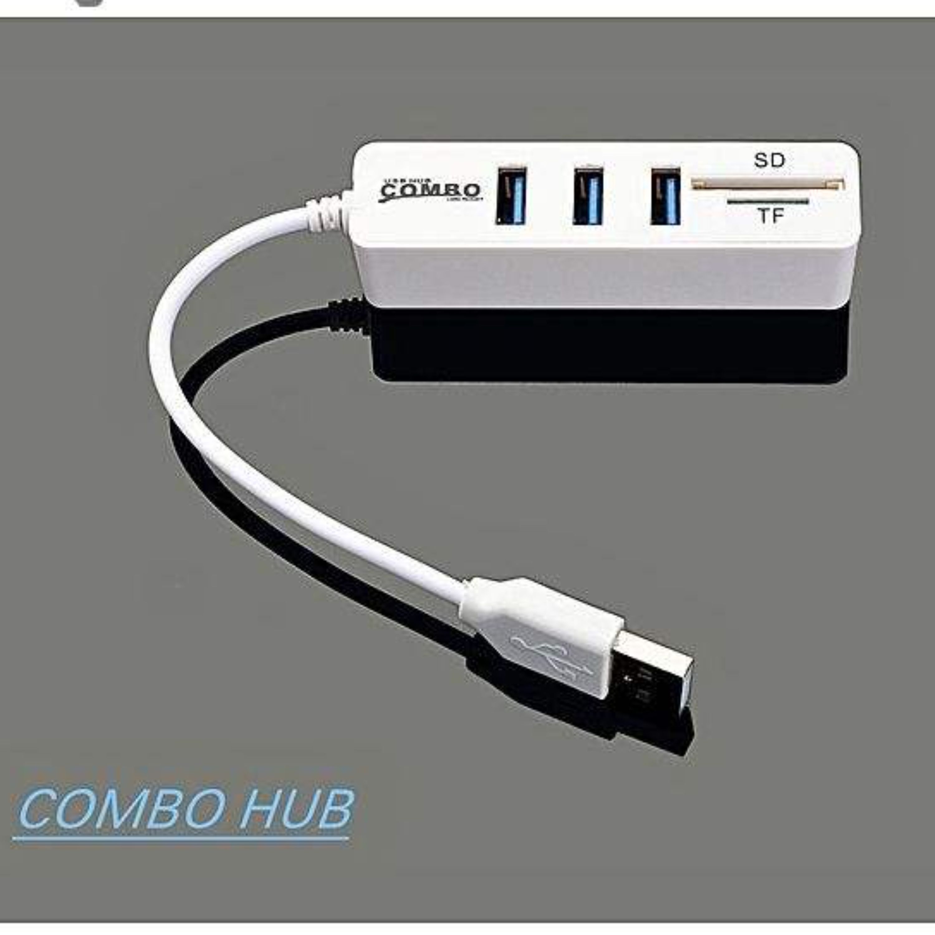 هاب و رم ریدر 5 پورت کمبو جنیون مدل 480Mbps مشکی