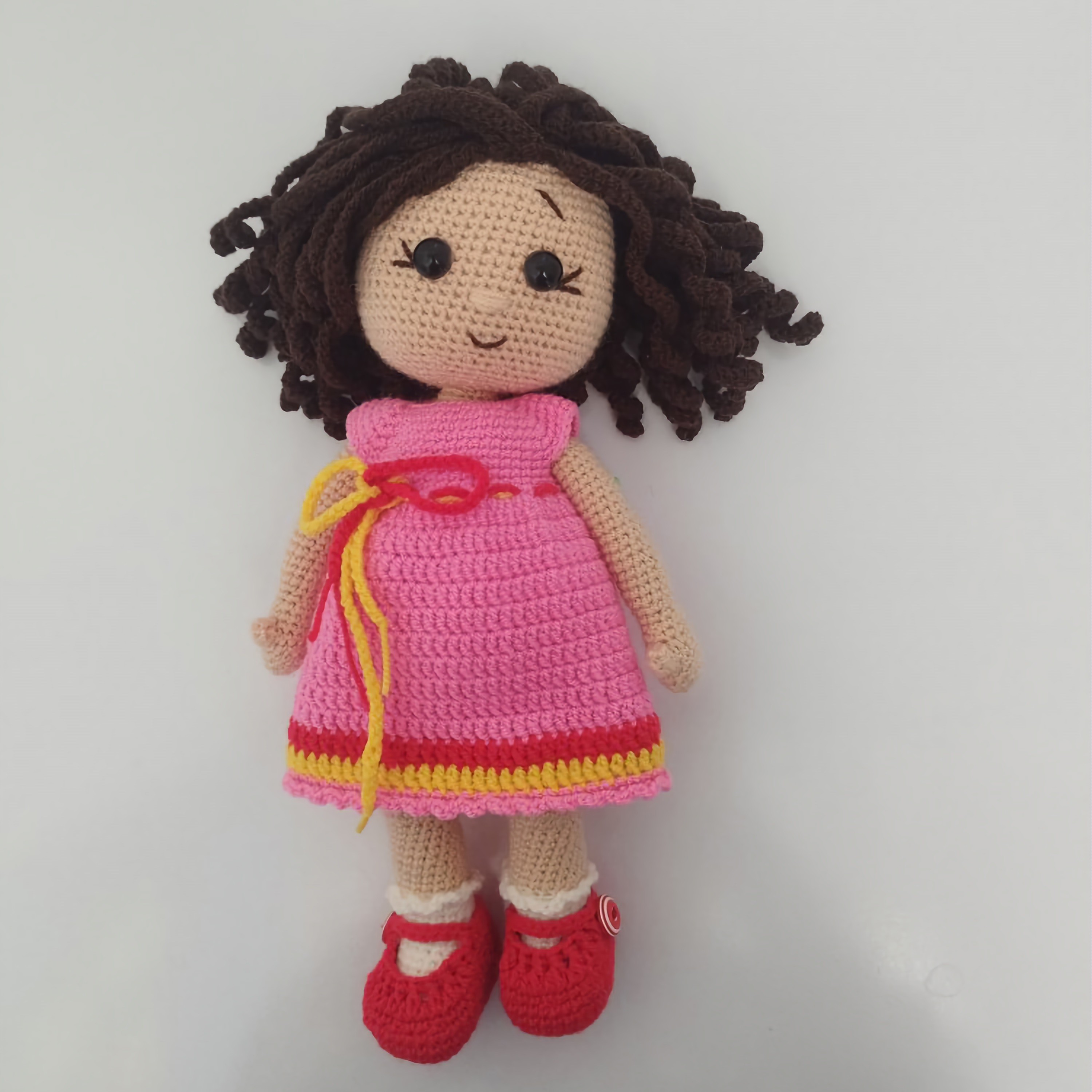 دختر کاتیوشا قد24سانت بافته شده با کاموای ایرانی