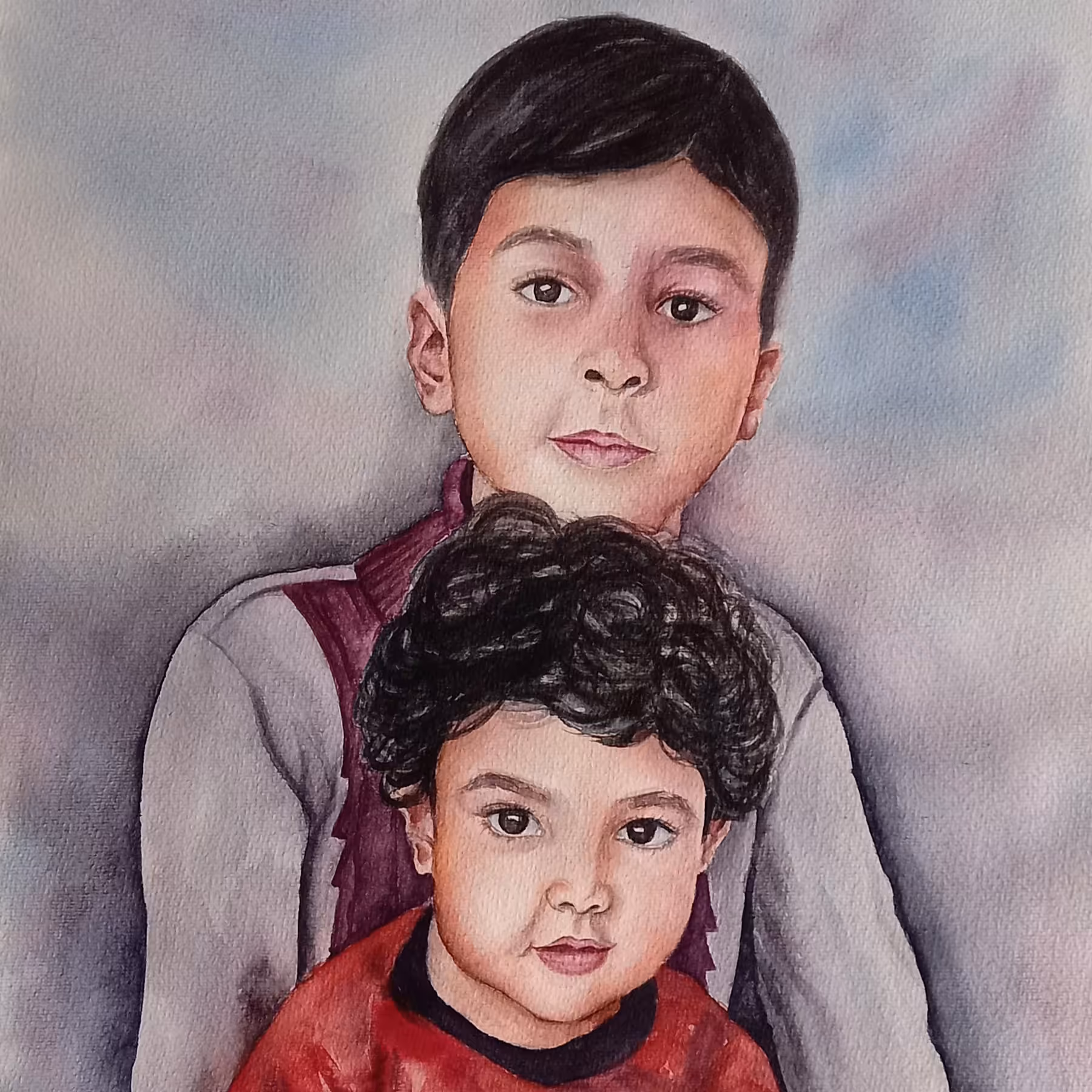 انجام سفارش نقاشی چهره با تکنیک آبرنگ بهترین و ماندگارترین هدیه به عزیزانمون