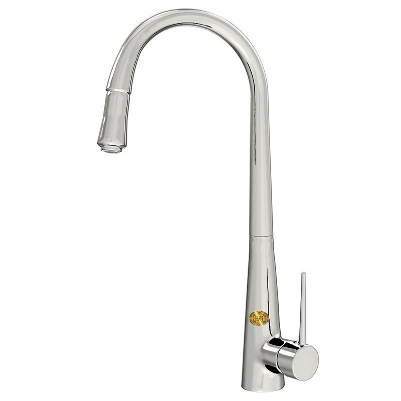 شیر ظرفشویی شاوری مدل دوکی رنگ کروم