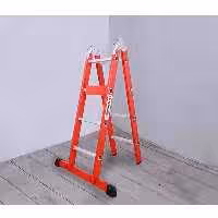 نردبان فراز پله مدل قفل دار 8 پله دو تکه 2.5متری