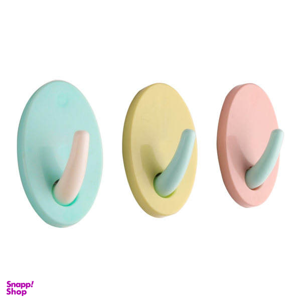 قلاب آویز آشپزخانه مدل رنگین بسته 3 عددی