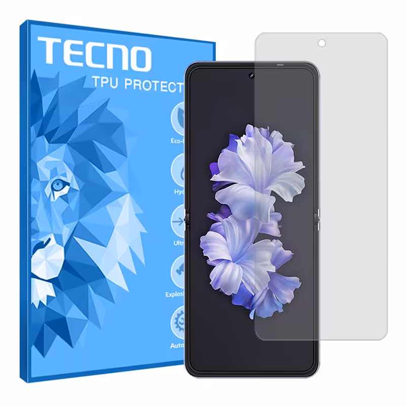 گلس تکنو Phantom V Flip مدل هیدروژلی شفاف برند تکنو کد S