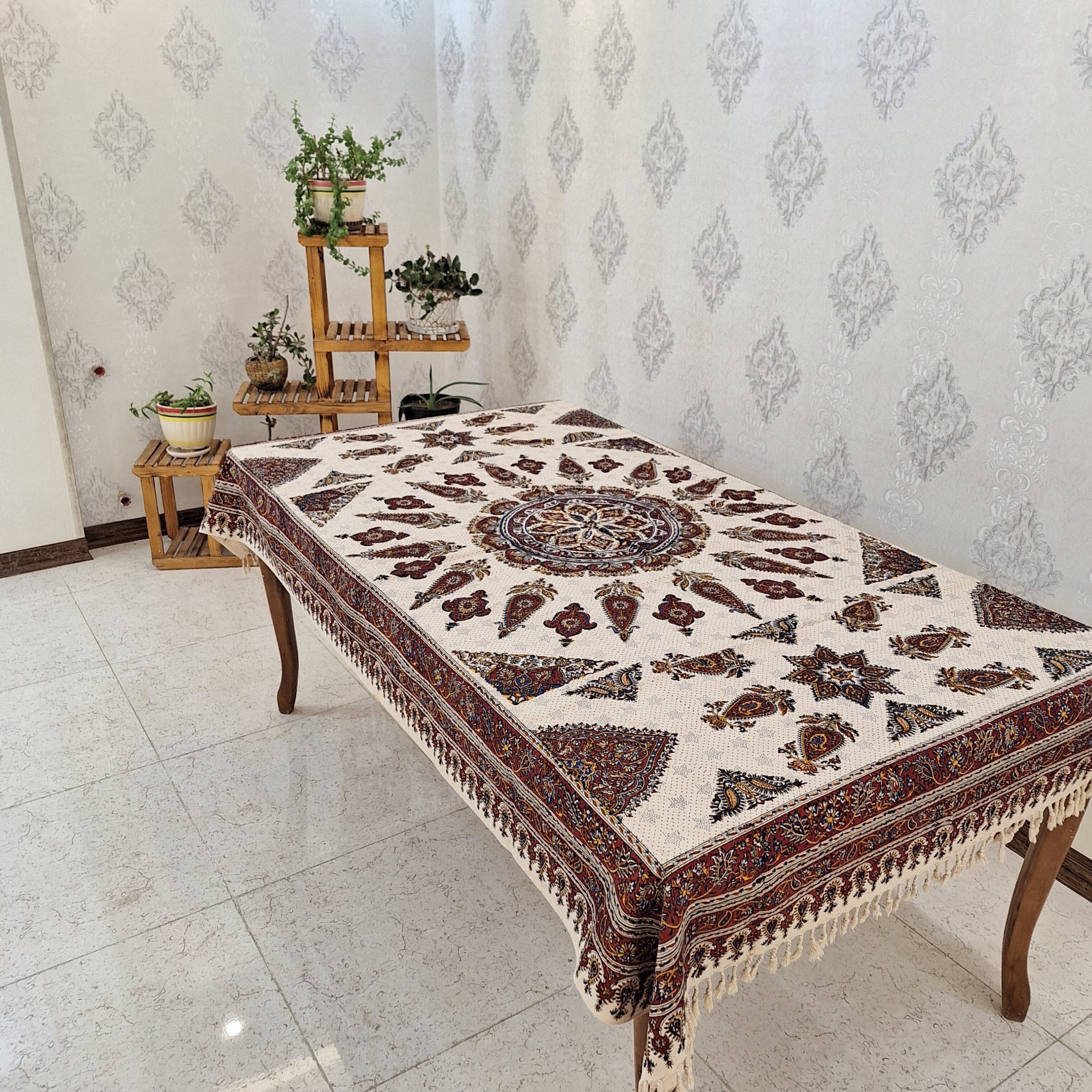 رومیز8نفره قلمکار سنتی (دستساز)