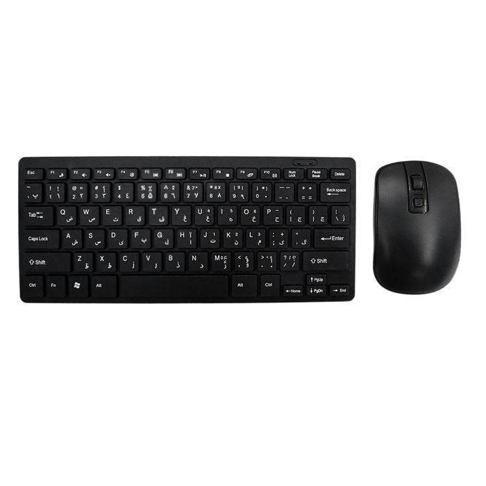 کیبورد و ماوس قابل حمل بی سیم مدل ZYG-902