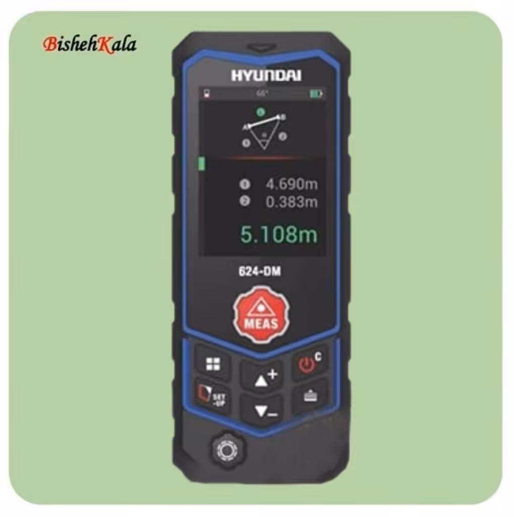 متر لیزری60 متری هیوندای HYUNDAI غلطکی ترازدار مدل 624DM