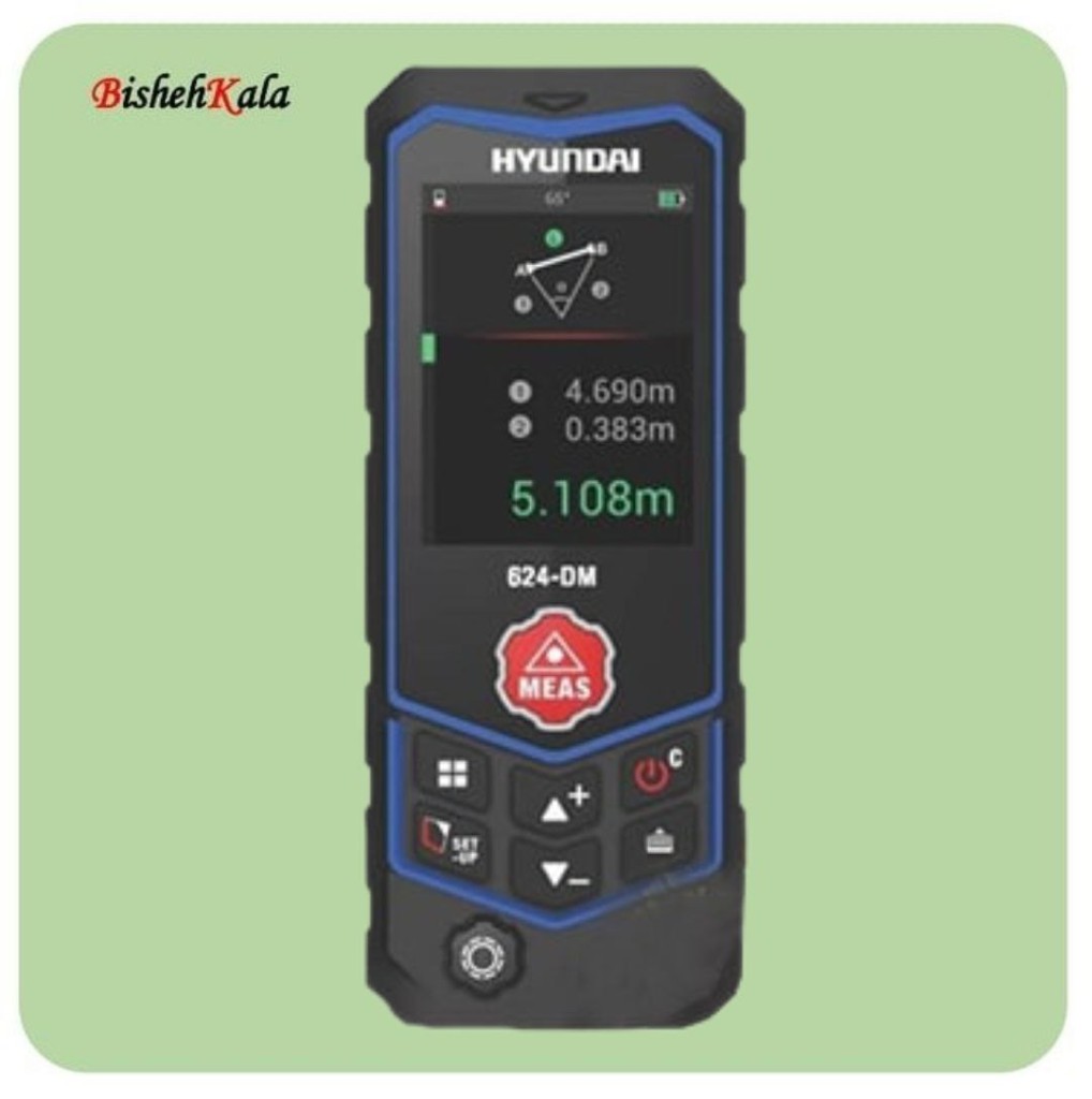 متر لیزری60 متری هیوندای HYUNDAI غلطکی ترازدار مدل 624DM