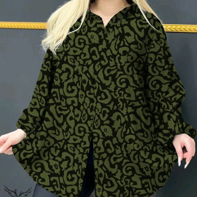 شومیز مجلسی یقه کلاسیک آستین بلند چاکدار