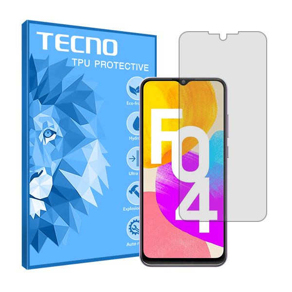 گلس سامسونگ Galaxy F04 مدل شفاف برند تکنو کد S