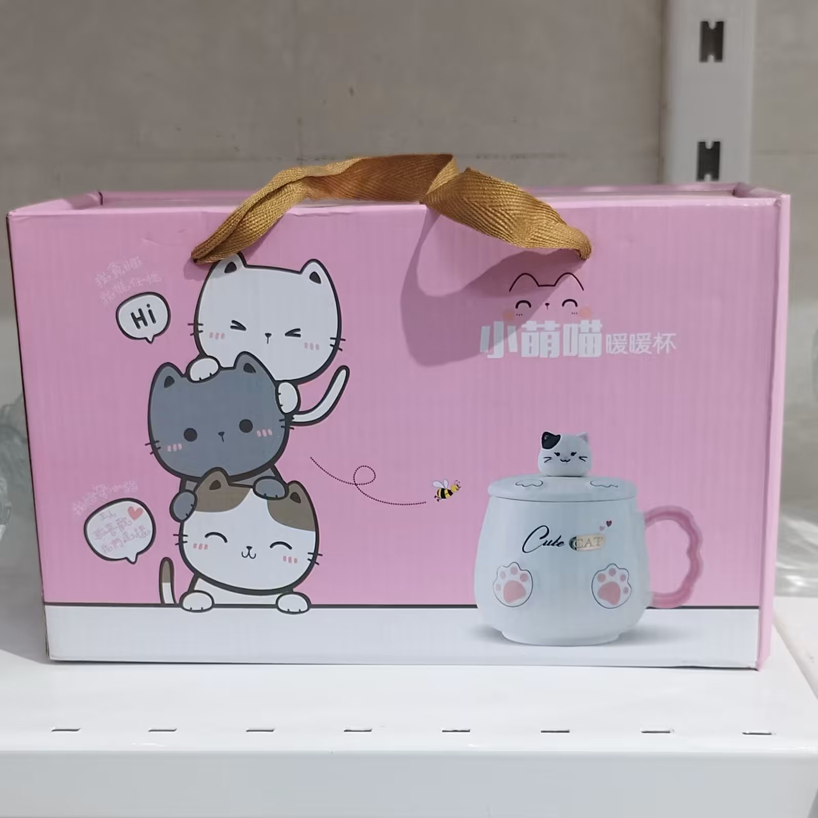 ماگ کادویی هیتر دار فانتزی بسیار زیبا صورتی 