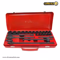 جعبه بکس لایت 25 پارچه 1/2 اینچ مدل SU-25P-2009