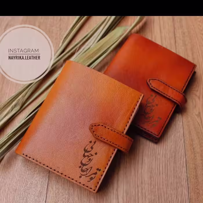 کیف مدارک ماشین چرم طبیعی دست دوز کد4640