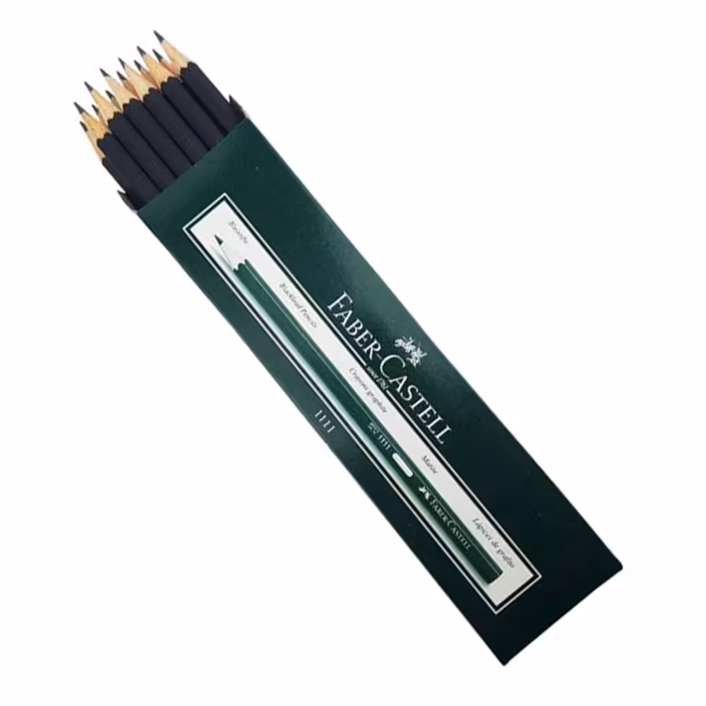 مداد مشکی فابر کاستل اصل بسته 12 عددی