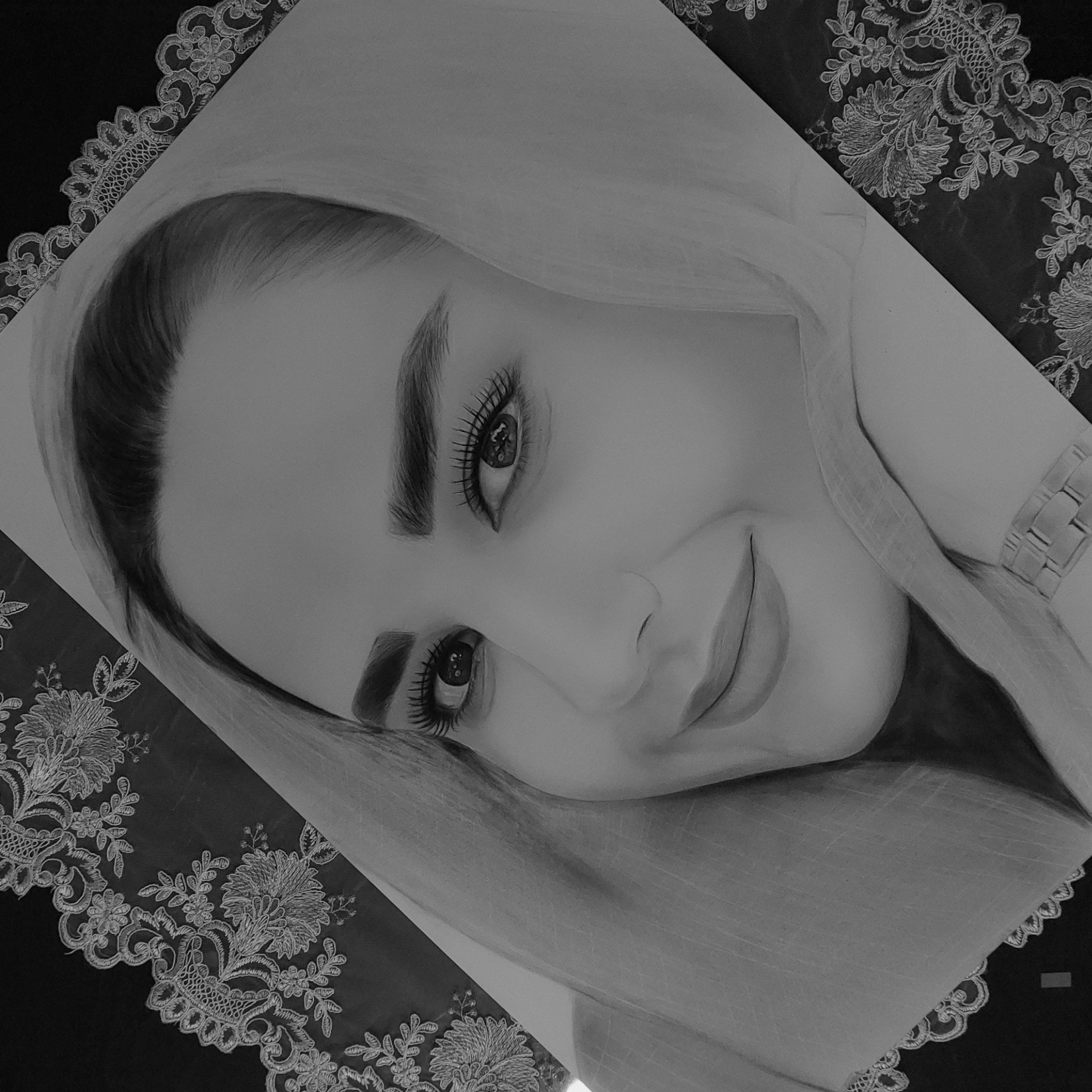 طراحی چهره سیاه قلم 50 در 70 هدیه ولنتاین کادو تولد خاص