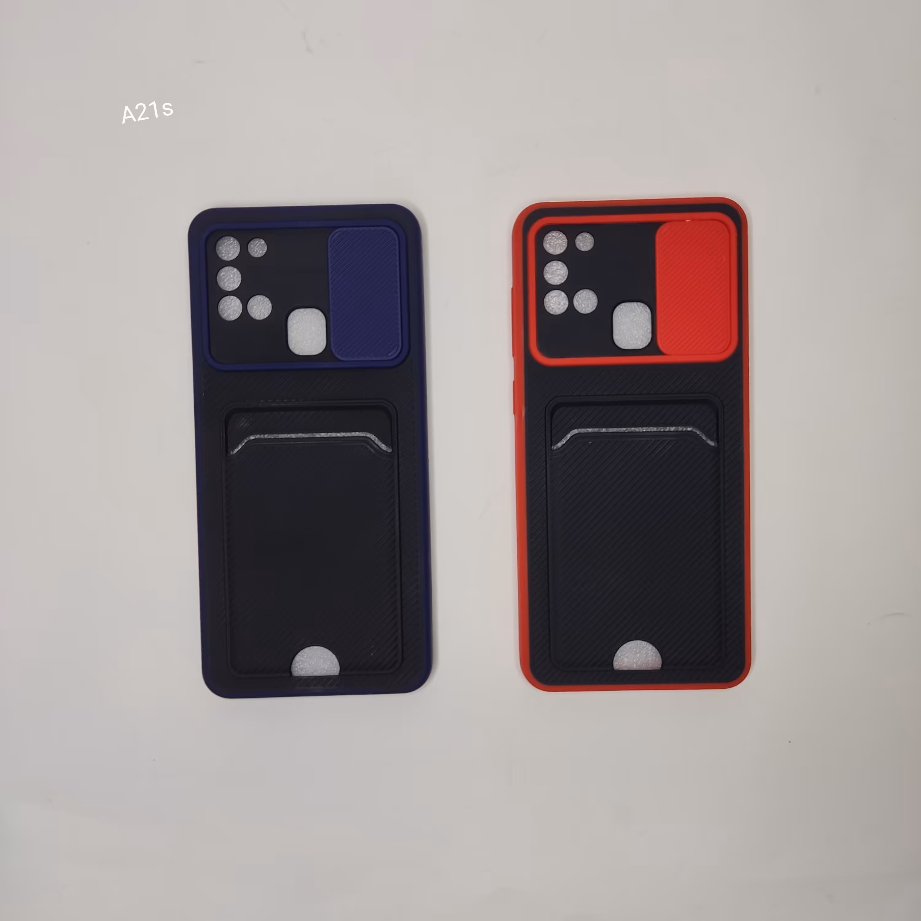 کاور گوشی A21s سامسونگ، فیبرکربنی اورجینال، دارای محافظ لنز کشویی 