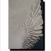 نقاشی برجسته پر سیاه سفید