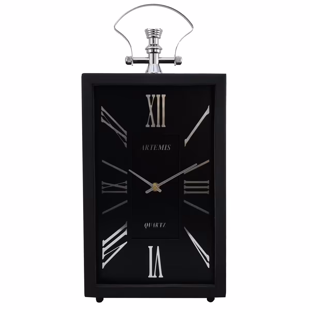 ساعت رومیزی آرتمیس مدل 2031 بلک (زه مشکی و صفحه مشکی) و اعداد سیلور (نقره ای)