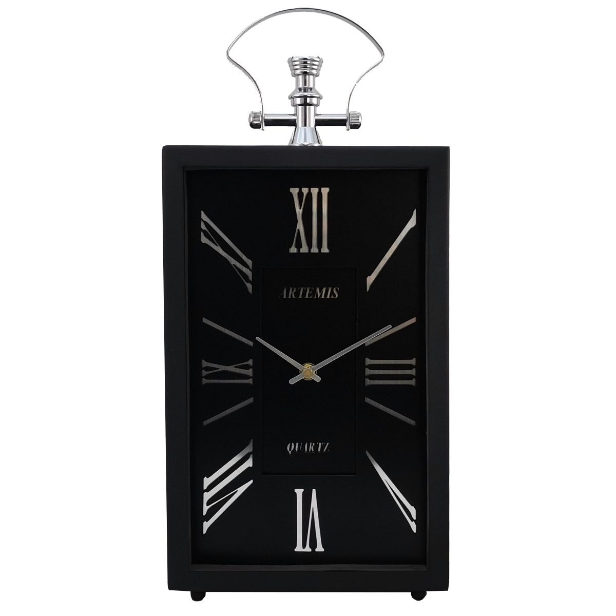 ساعت رومیزی آرتمیس مدل 2031 بلک (زه مشکی و صفحه مشکی) و اعداد سیلور (نقره ای)