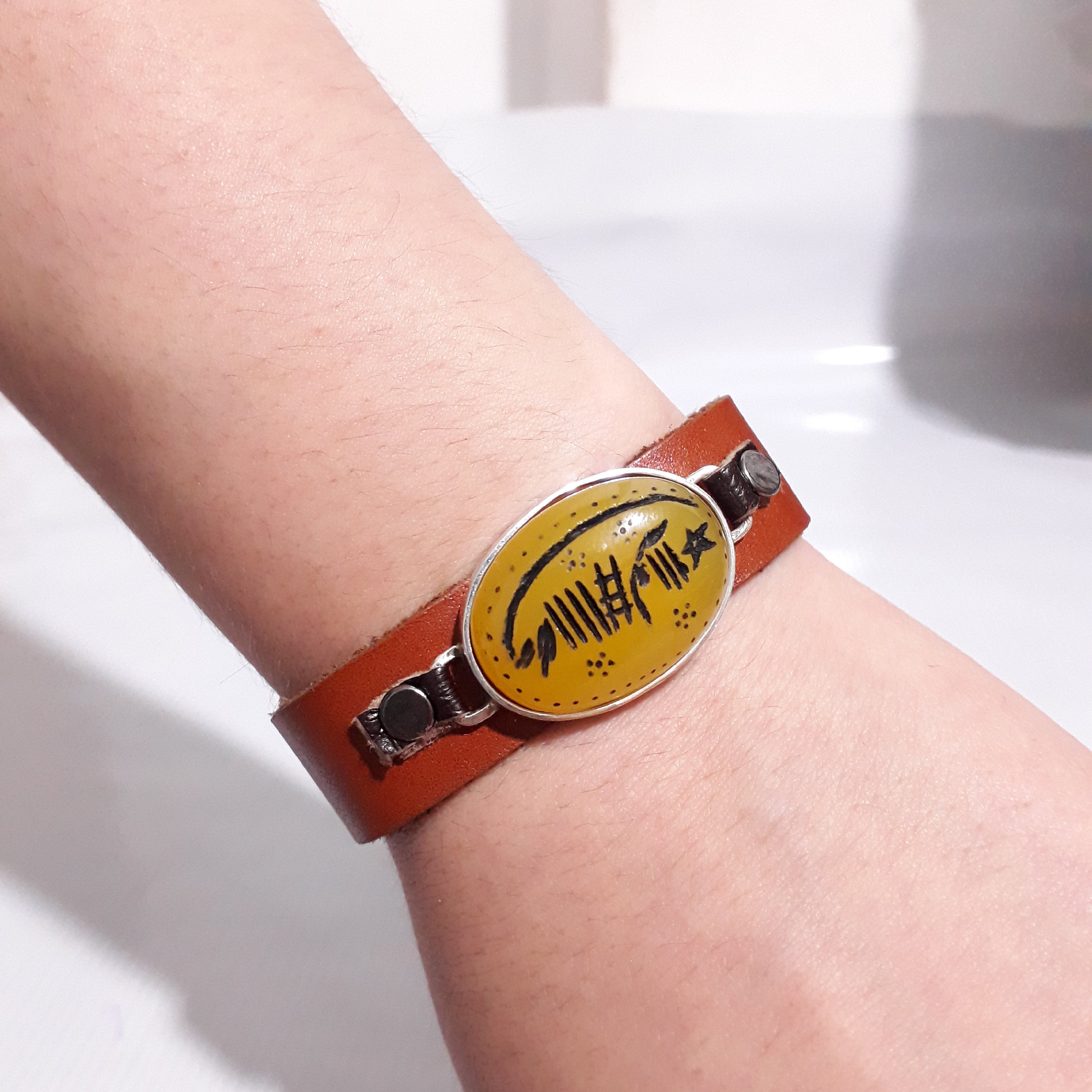 دستبند عقیق شرف شمس