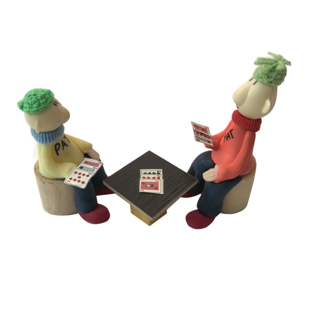 مجسمه عروسک پت و مت خمیر چینی طرح پاستور