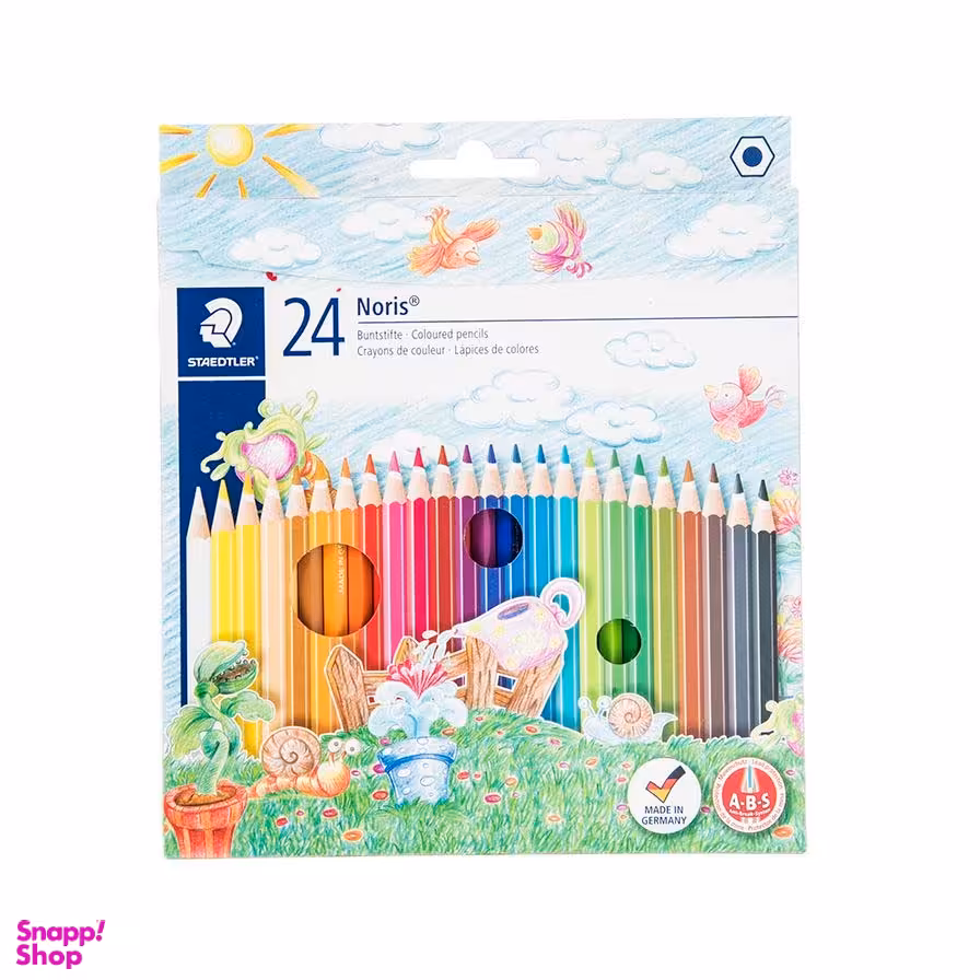 مداد رنگی 24 رنگ کلاب استدلر جعبه مقوایی